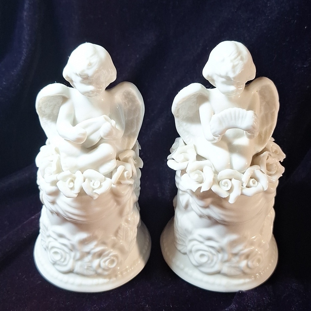 White porcelain Angel bells